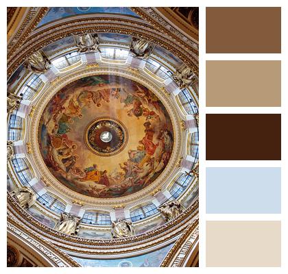 Interior Dome St Isaac'S Cathedral Image